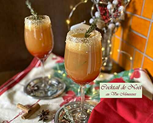 Cocktail de Noël au vin mousseux