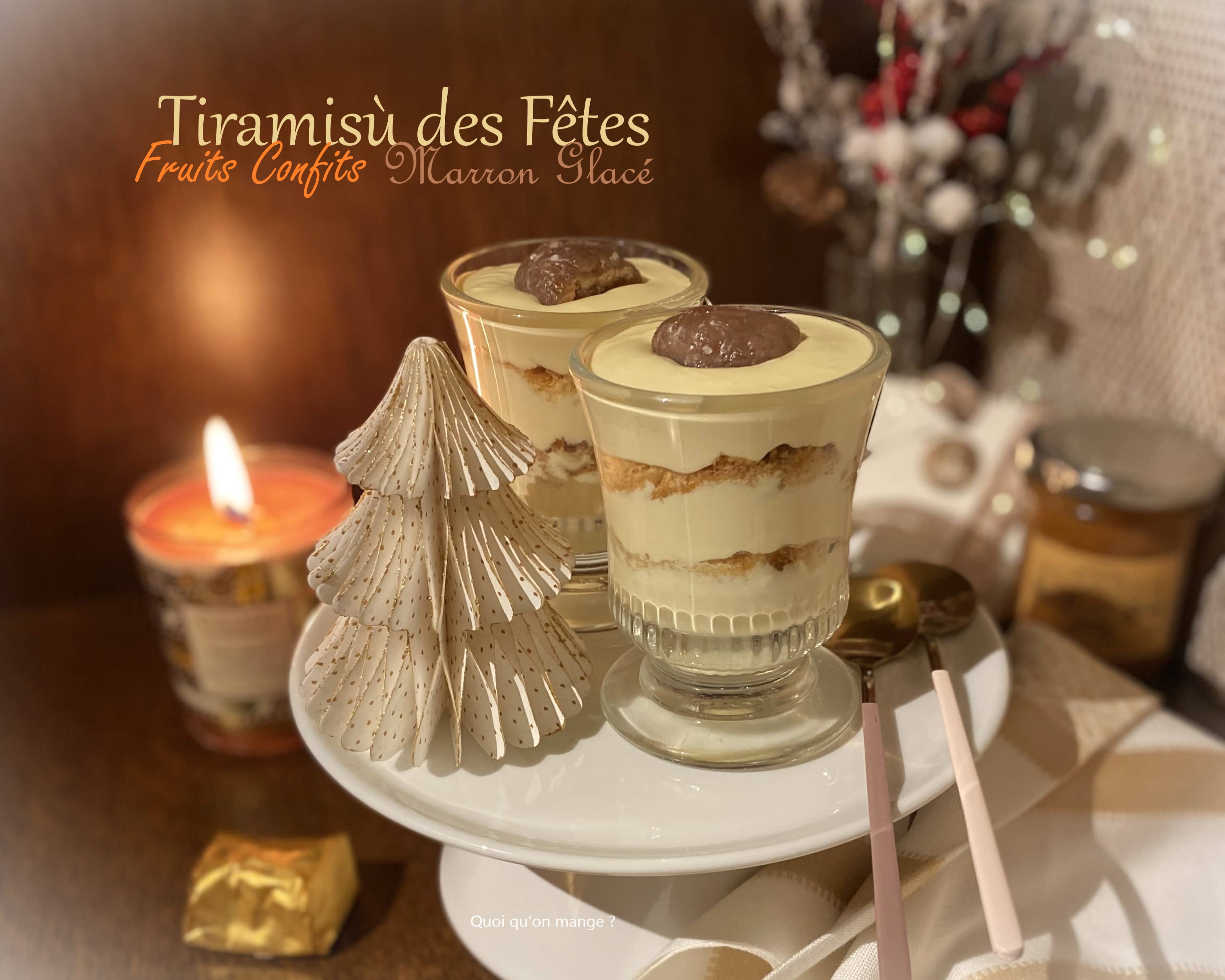 Tiramisù des Fêtes aux fruits confits