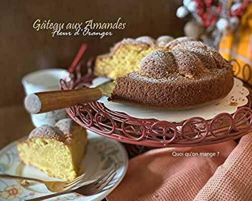 Gâteau aux amandes et fleur d’oranger {sans gluten}
