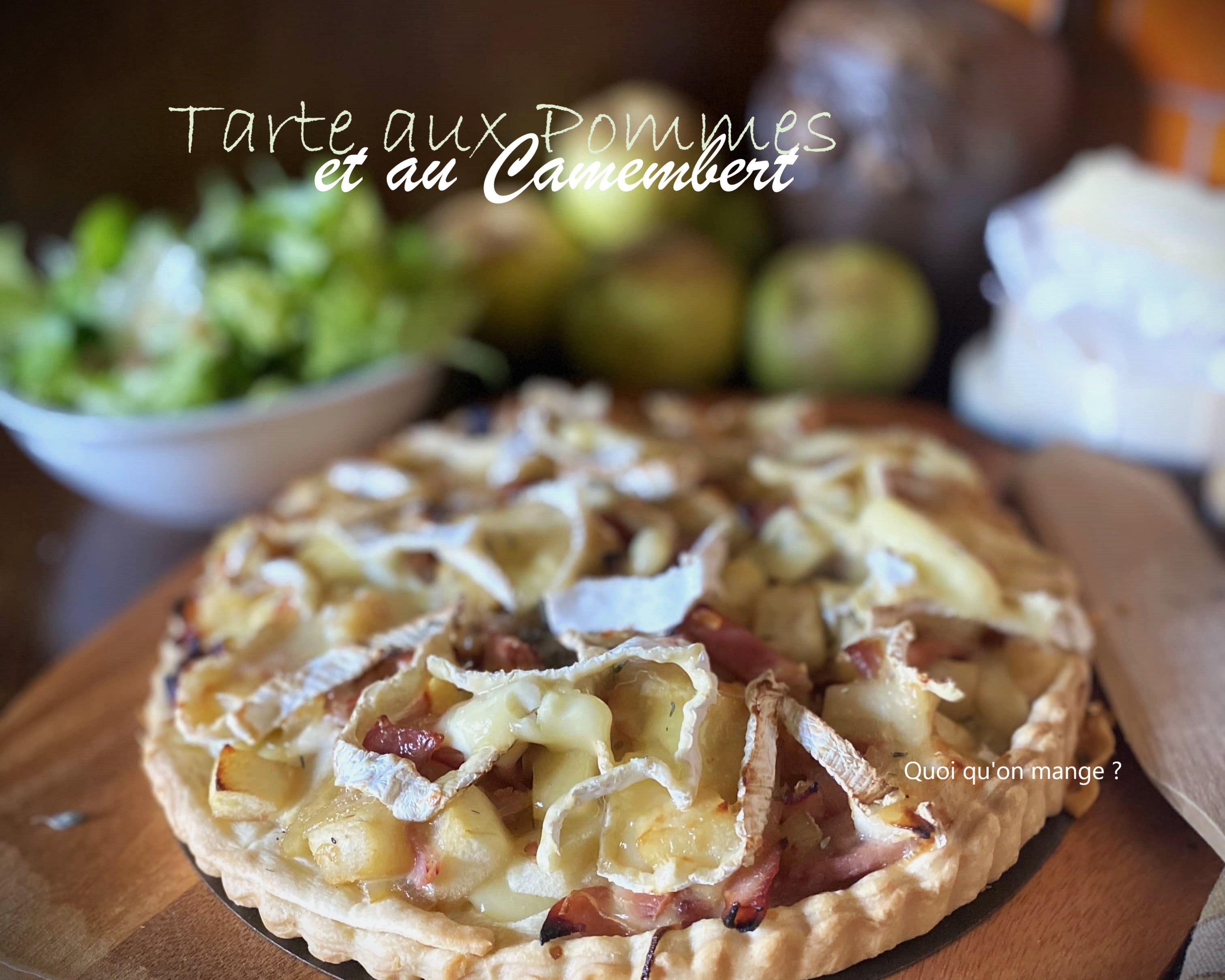 Tarte aux pommes et au Camembert