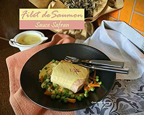 Filet de saumon – sauce au safran