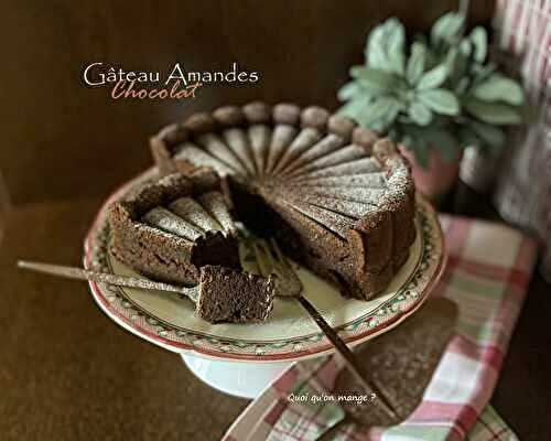 Gâteau amandes et chocolat