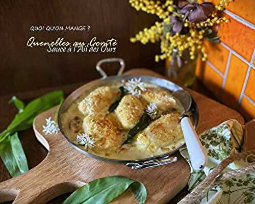 Quenelles maison faciles au Comté – Sauce crème ail des ours