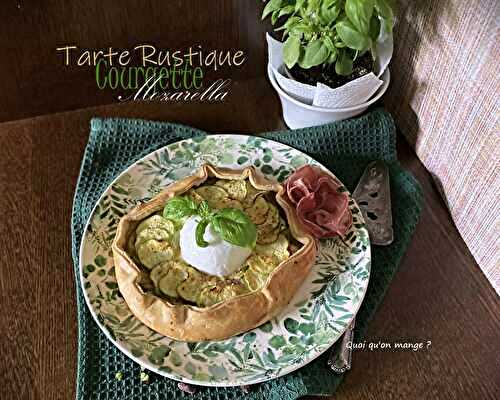 Tarte rustique aux courgettes et Mozzarella : un déjeuner parfait de l’été