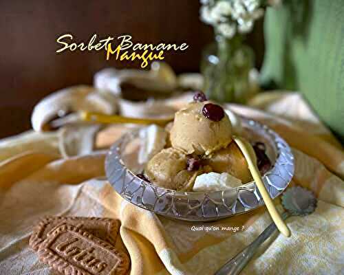 Sorbet Banane et Mangue – une recette rafraichissante sans lactose
