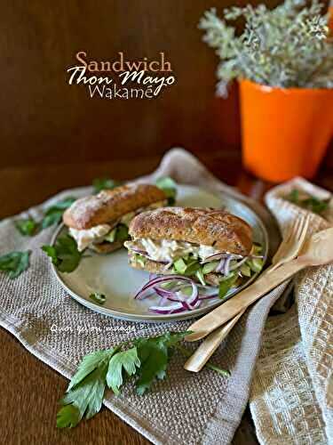 Mini Sandwich au Thon et au Wakamé [algue séchée]