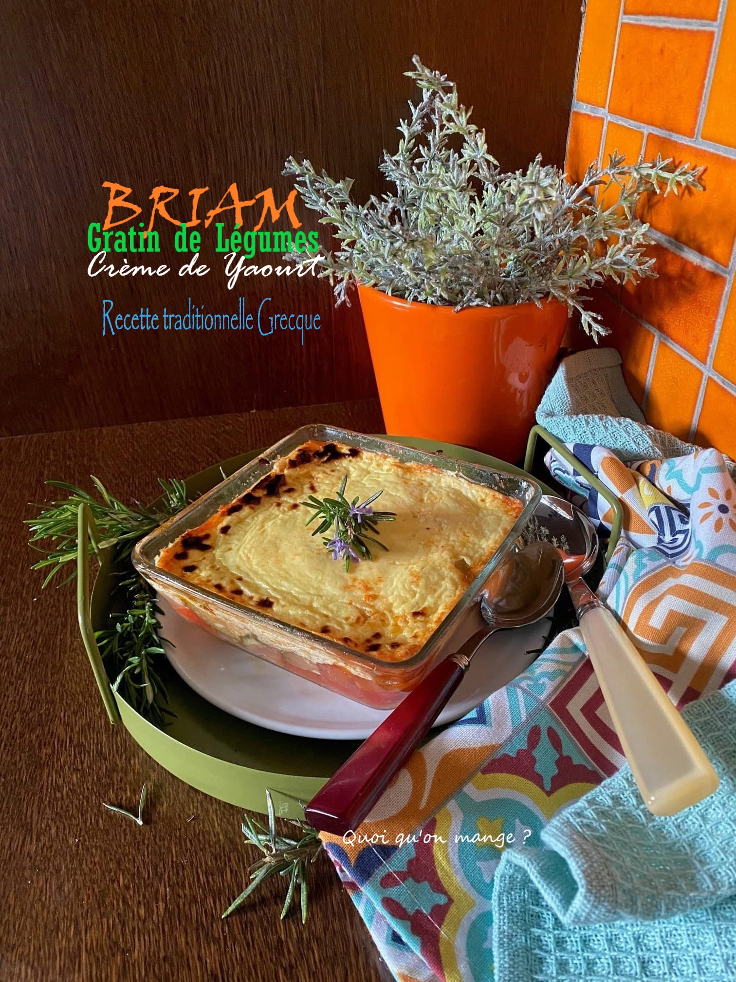 Briam de Légumes au four | Crème de Yaourt – Un gratin grec à goûter !