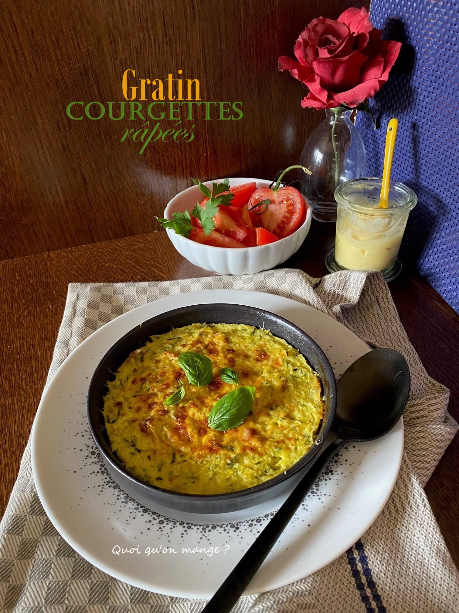 Courgettes râpées gratinées ~ si facile et tellement bon !