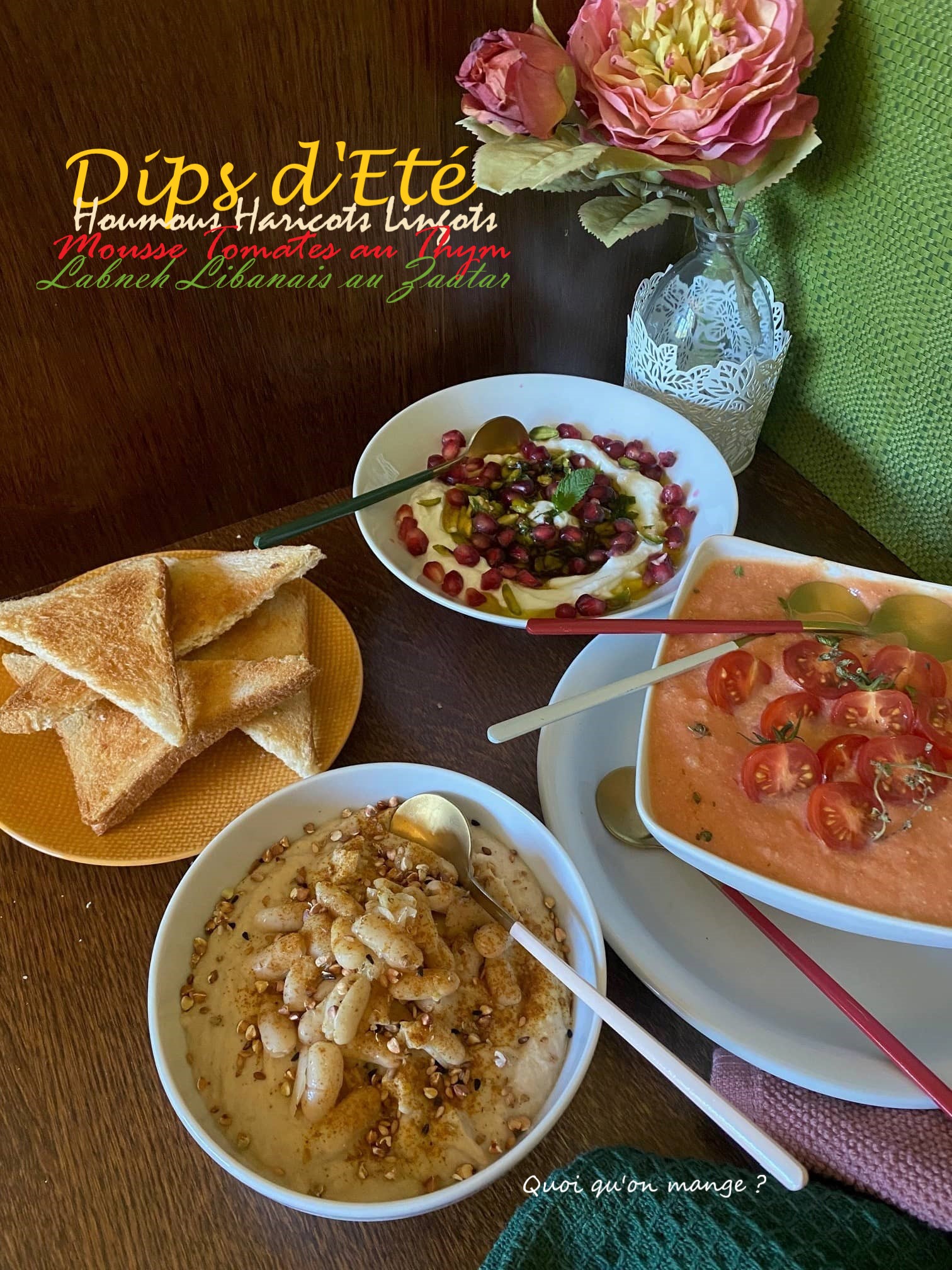 Trio de dips | Recettes incontournables pour un apéro estival