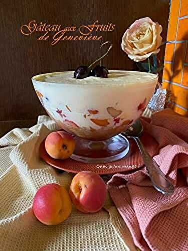 Gâteau aux Fruits de Geneviève | Comme un Tiramisù aux Abricots