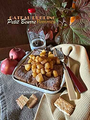 Gâteau Pudding aux Petit Beurre – Pomme et Sirop d’Erable | facile et délicieux