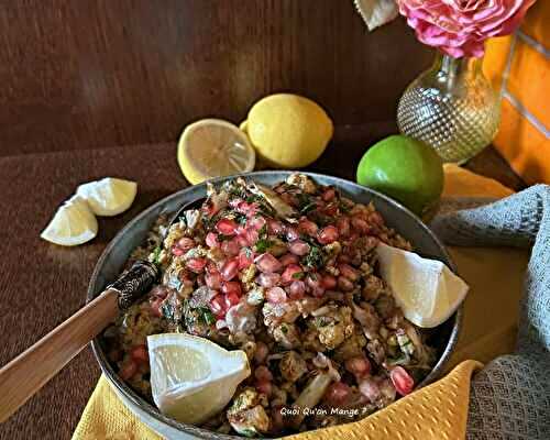 Mama Ganoush du Chef Alan Geaam | mezze libanais au chou-fleur et au citron