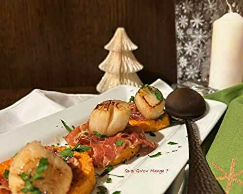 Saint-Jacques poêlées sur lit de Butternut rôtie | mets simple et luxueux à la fois !