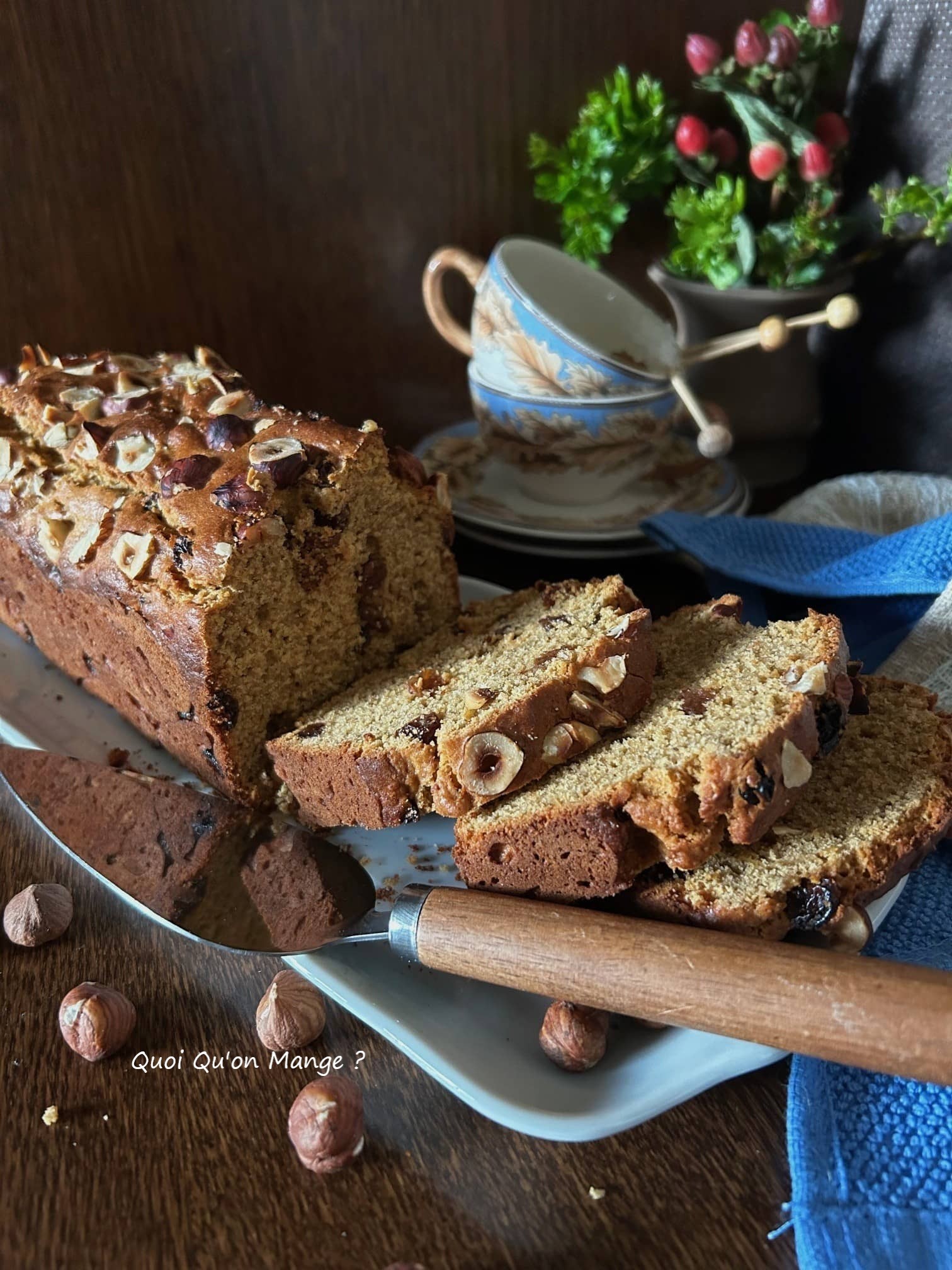 Gâteau aux Bananes et aux Raisins Secs
[pour les p’tits creux de10h]