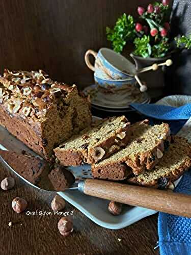 Gâteau aux Bananes et aux Raisins Secs
[pour les p’tits creux de10h]