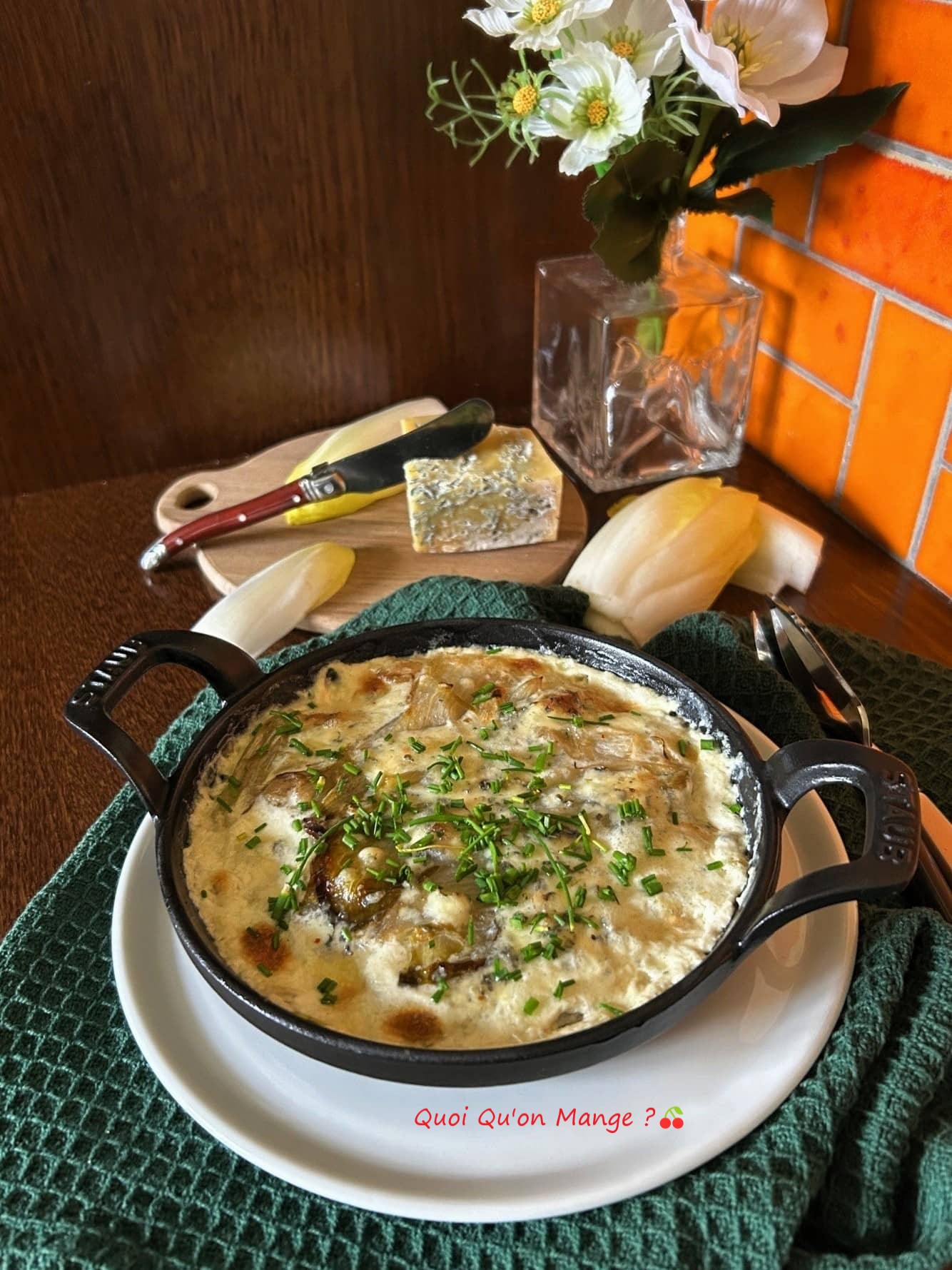 Gratin d’Endives à la Fourme de Montbrison
[sans chichi mais avec du caractère]
