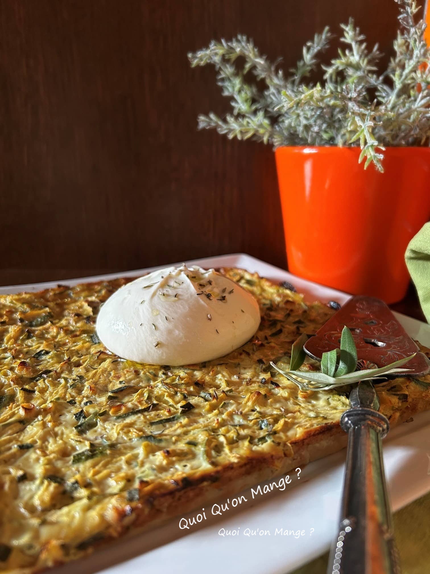 Scarpaccia | Galette de Courgettes au Parmesan