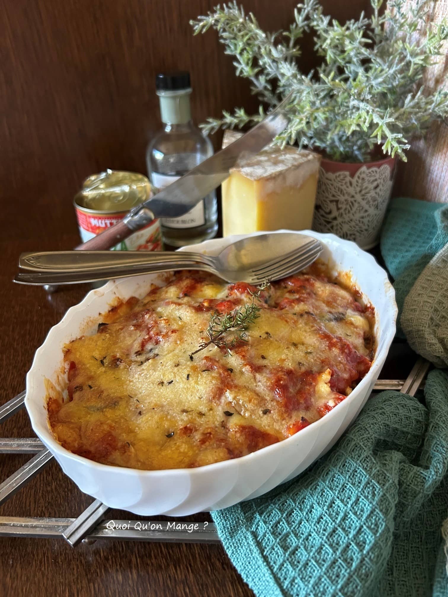 Gratin d’Aubergines – Tomates – Feta et Comté