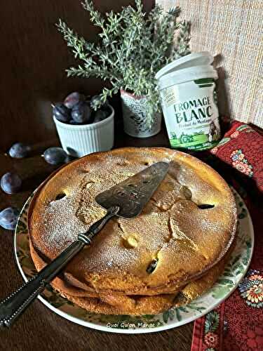 Gâteau au Fromage Blanc et aux Quetsches