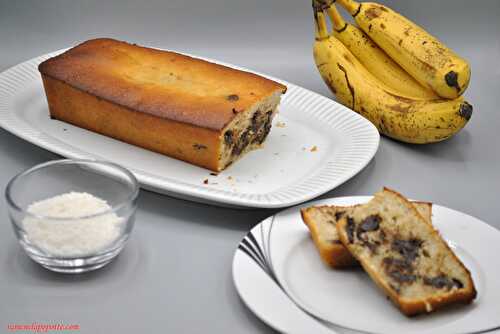 Cake chocolat banane coco