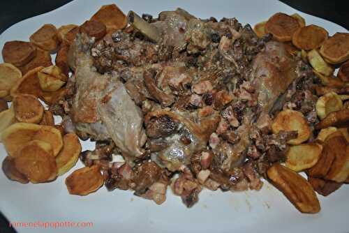 Canard aux champignons et pommes de terre