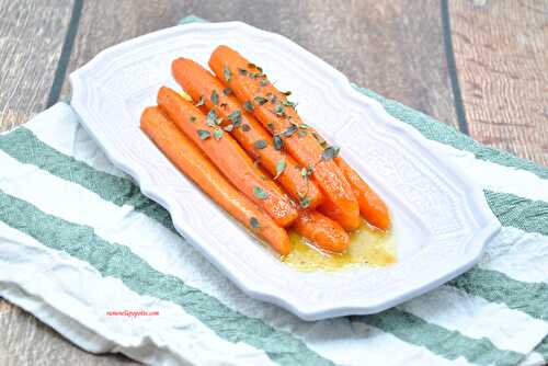 Carottes glacées au miel