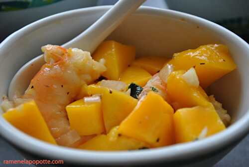 Crevettes mélo mangue | Ramène la Popotte