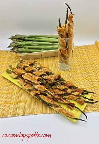 Feuilletés d'asperges et jambon