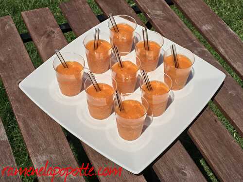 Gaspacho melon abricot