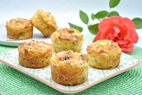 Muffins petits pois lardons