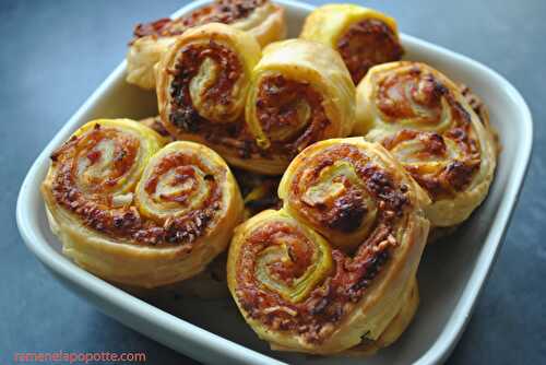 Palmiers tomates et lard