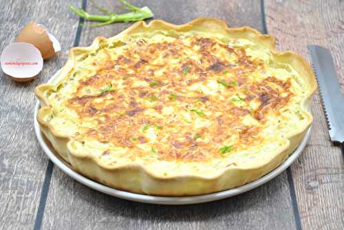 Quiche fenouil, chèvre et lardons