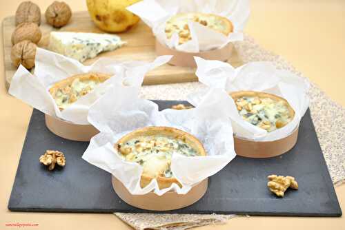 Quiches poires Roquefort