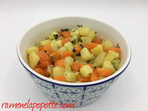 Salade carottes pommes de terre à la marocaine