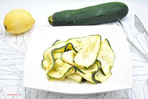 Salade courgettes citron aneth