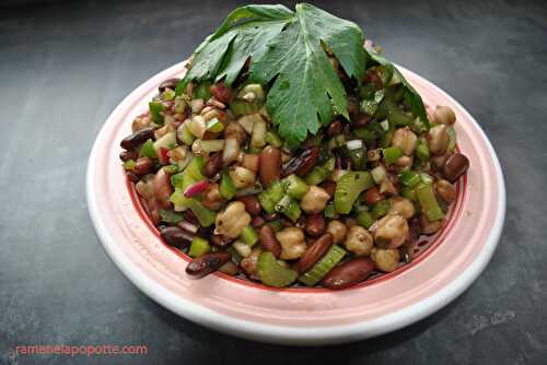 Salade de légumes secs et légumes