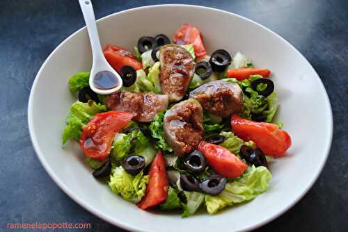 Salade figues et tomates comme une grecque