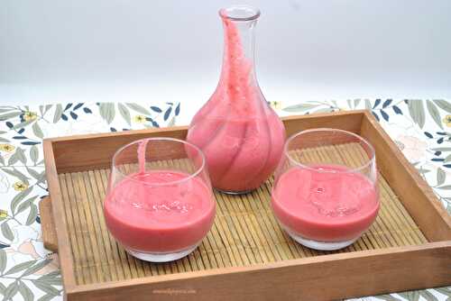 Smoothie ananas framboises