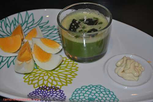 Smoothie poivron vert et concombre