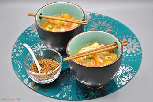 Soupe de nouilles légumes crevettes - Bataille Food #49 | Ramène la Popotte