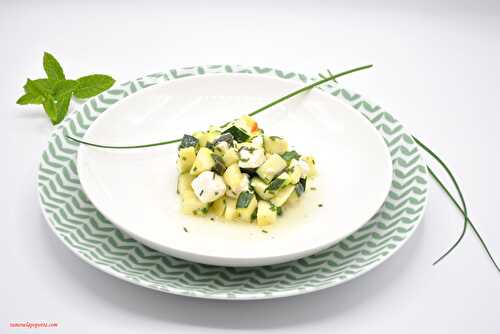 Tartare de courgettes et feta