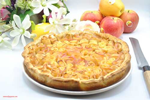 Tarte aux pommes fleurs