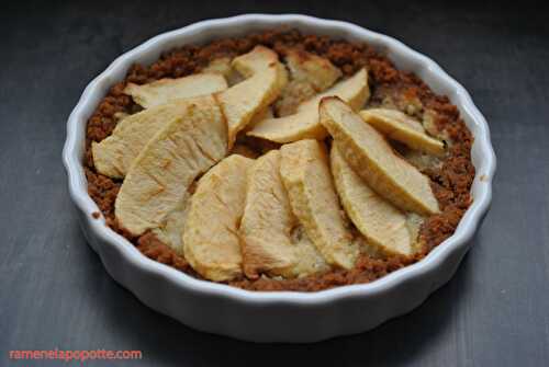 Tarte aux pommes, pâte spéculos