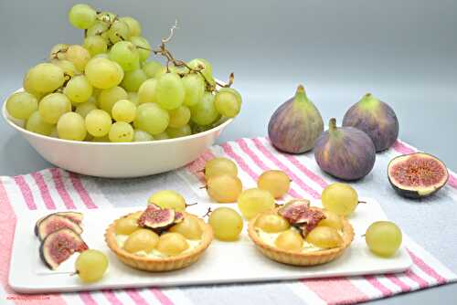 Tartelettes fromage frais raisins figue - Foodista Challenge #44