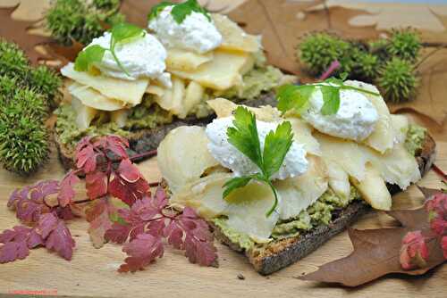 Tartine avocat morue poire - Foodista Challenge #34