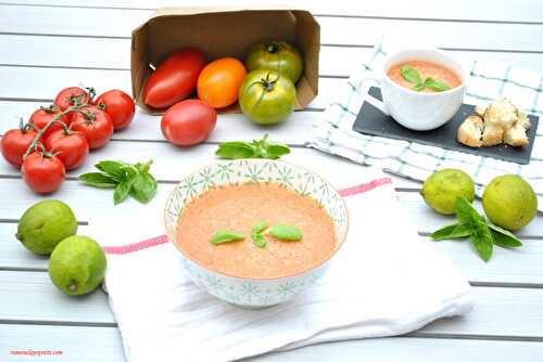 Soupe tomate citron - Foodista Challenge #76 | Ramène la Popotte