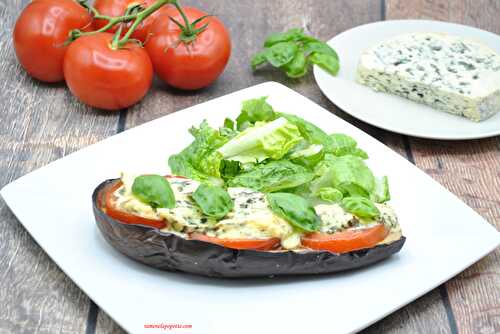 Aubergine au four tomate fromage