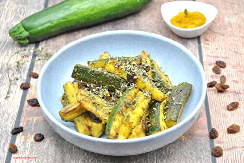 Poêlée de courgettes au curry