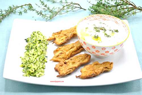 Beignets de fleurs de courgettes