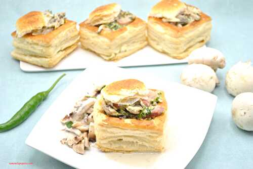 Vol-au-vent poulet et saveurs du terroir